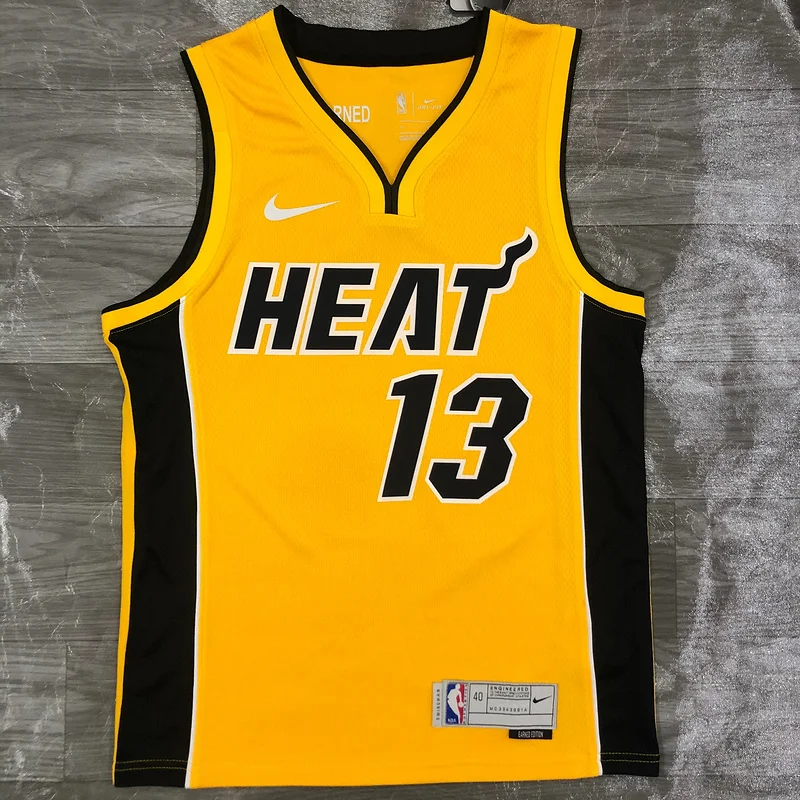 2021 Season NBA Miami Heat basketball jersey bonus edition #13 ADEBAYO