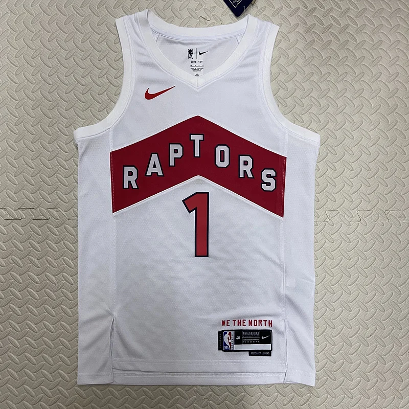 2023 NBA Toronto Raptors Basketball Jersey Home #1 McGrady