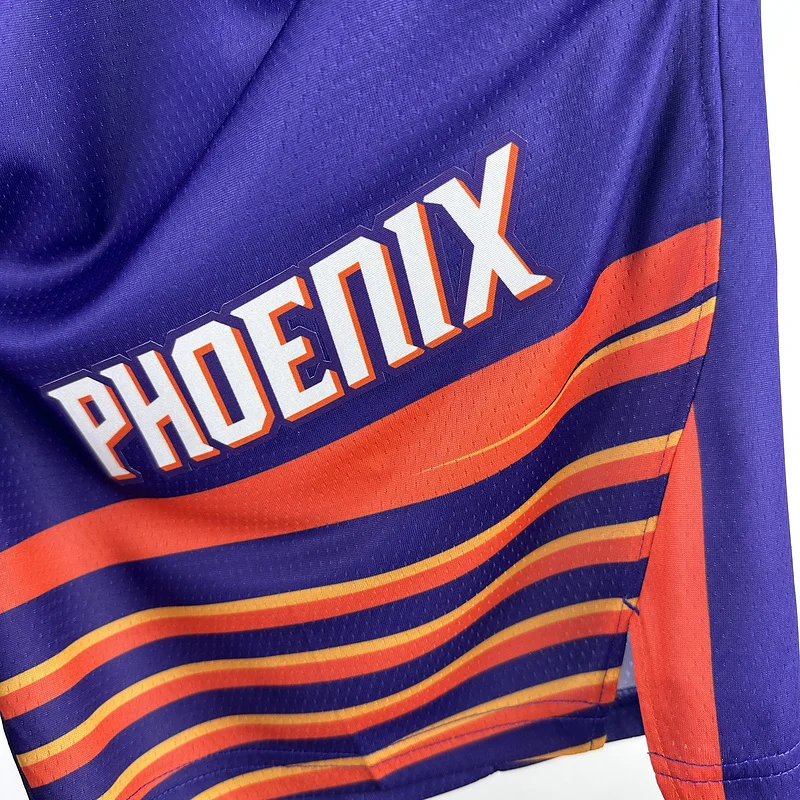 2024 Season NBA Phoenix Suns Basketball Aawy Purple Shorts