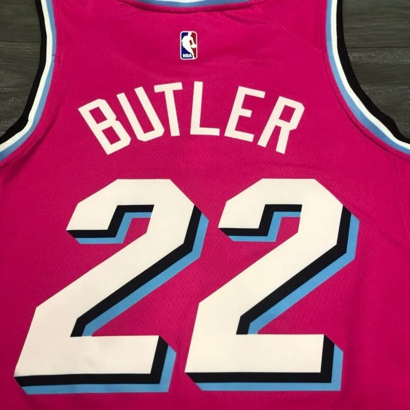 NBA Miami Heat basketball jersey round neck Pink #22 BUTLER