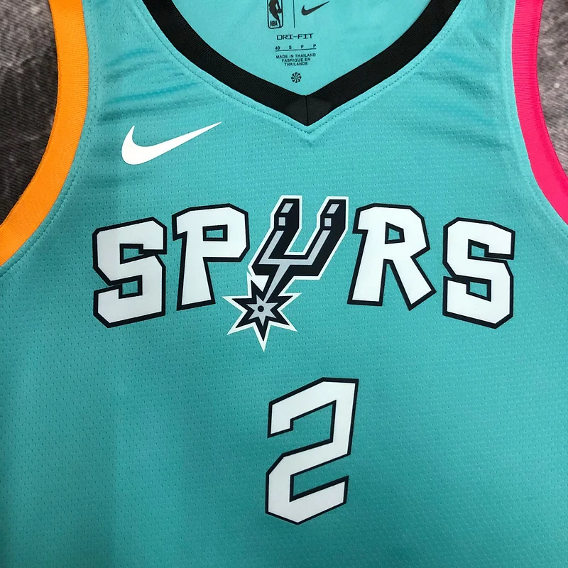 2023 San Antonio Spurs Basketball Jersey city version #2 LEONARD