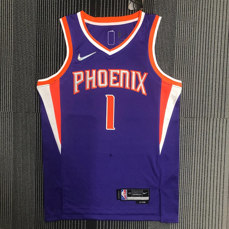 75th anniversary NBA Phoenix Suns Basketball jersey Purple #1 BOOKER