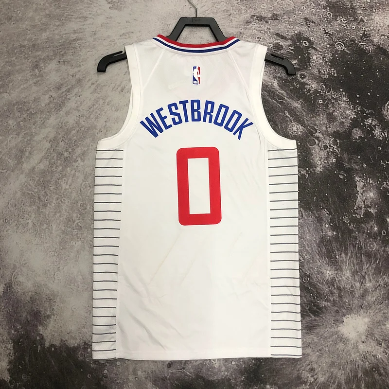 NBA Los Angeles Clippers Basketball jersey   limited   White  #0    WESTBROOK