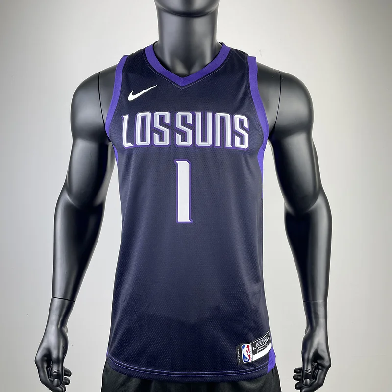 2018 Season NBA Phoenix Suns Basketball jersey city version #1 BOOKER