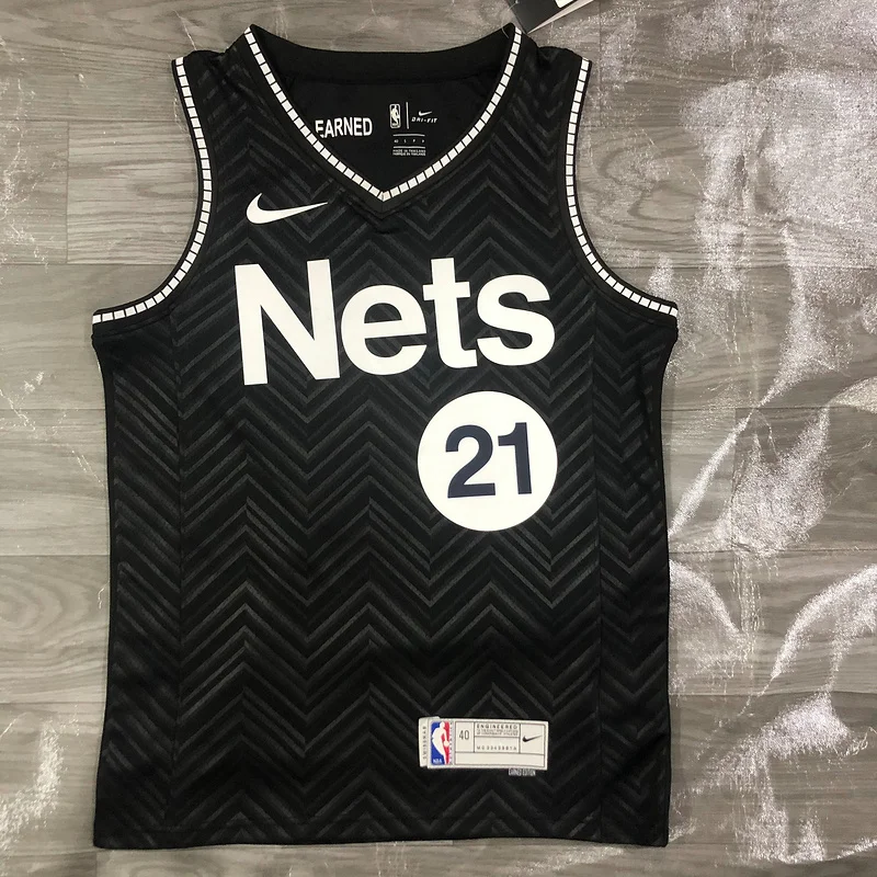 2021 Season Brooklyn Nets Basketball jersey bonus edition #21 CLOWNEY