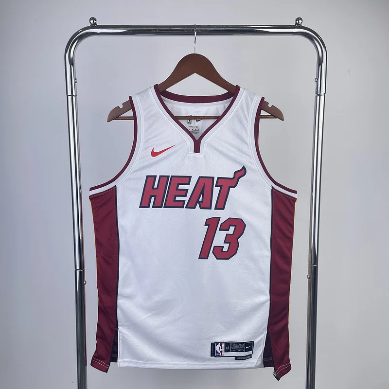 NBA Miami Heat basketball jersey V-neck White #13 ADEBAYO