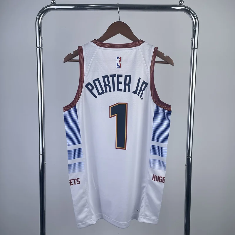 2023 Season NBA Denver Nuggets Basketball jersey city version #1 PORTER JR