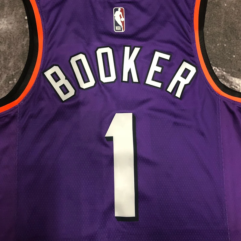 2023 Season NBA Phoenix Suns Basketball jersey Retro #1 BOOKER