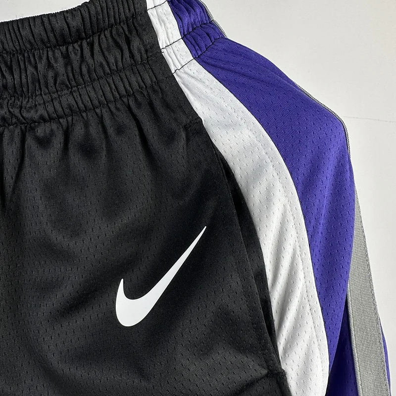 2024 Sacramento Kings Basketball Aawy Black Shorts