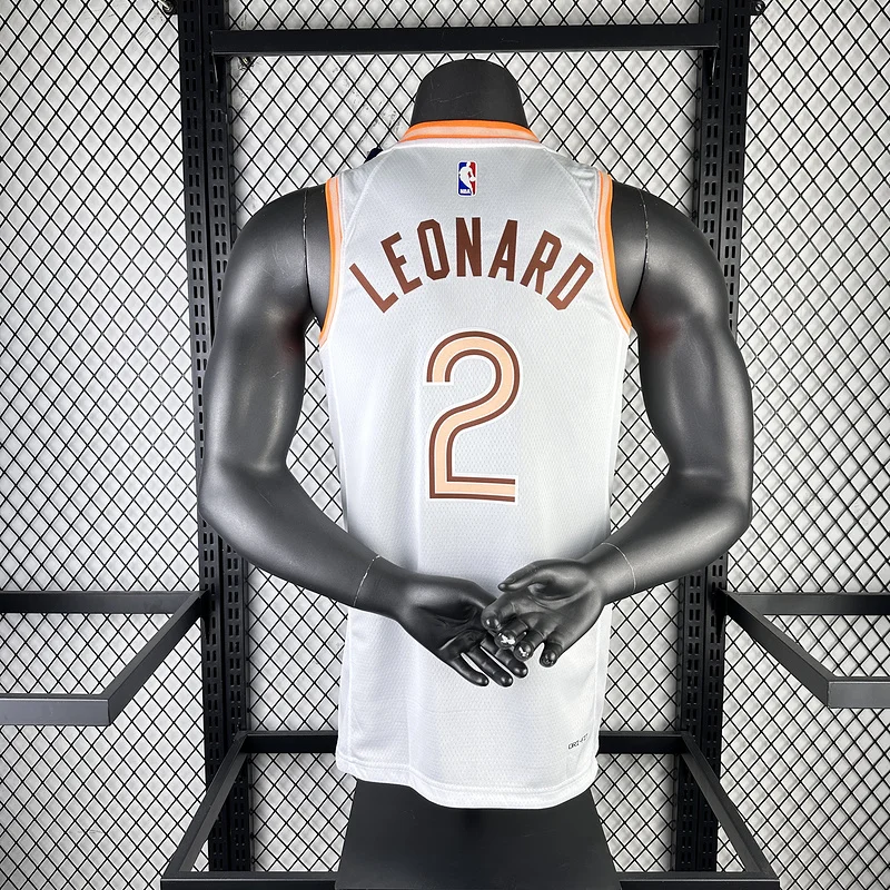 2024 San Antonio Spurs Basketball Jersey city version #2 LEONARD