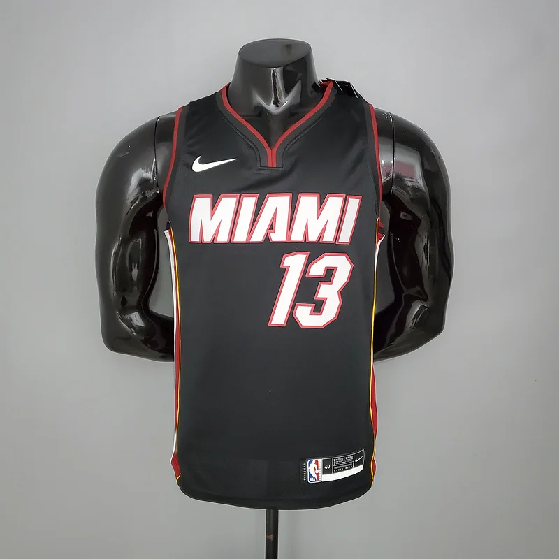 NBA Miami Heat basketball jersey V-neck Black #13 ADEBAYO