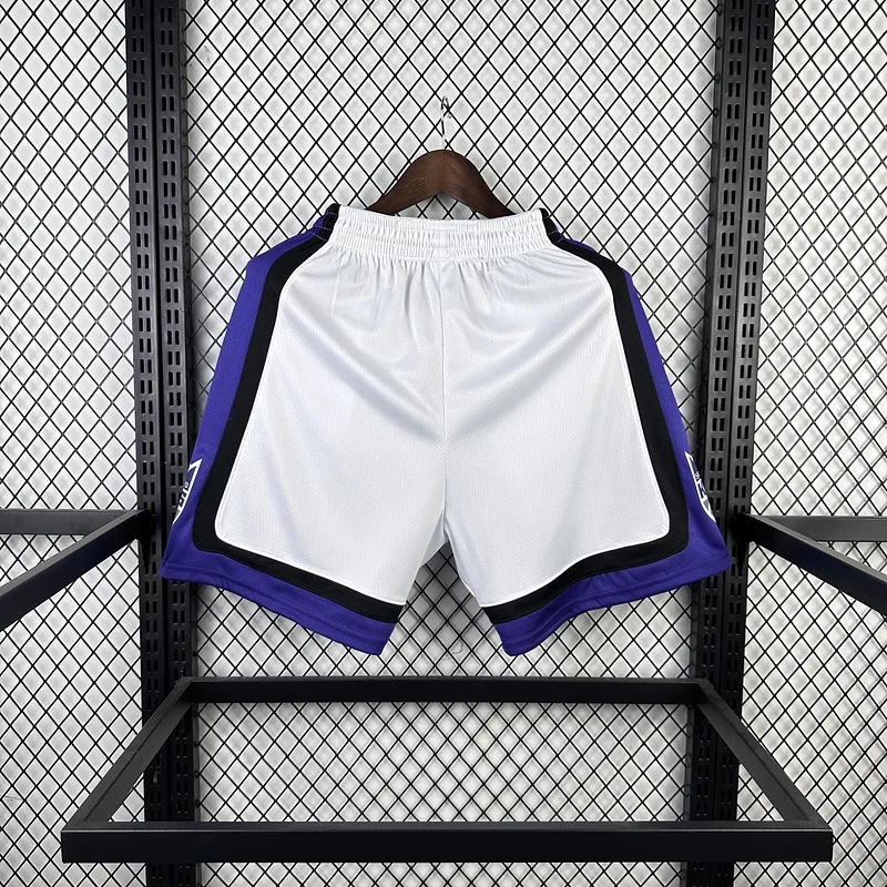 2024 Sacramento Kings Basketball Home White Shorts