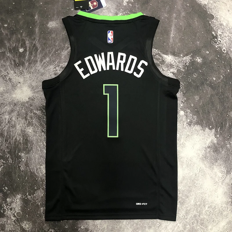 2023 Minnesota Timberwolves Basketball Jersey trapeze limited #1 EDWARDS