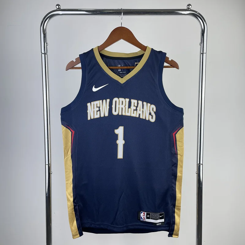 2023 New Orleans Pelicans Basketball jersey  Blue  #1  WILLIAMSON