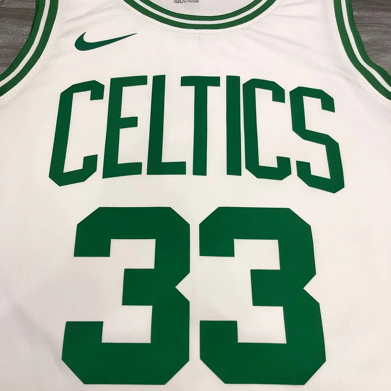 NBA Boston Celtics Basketball Jersey Retro Green White #33 BIRD