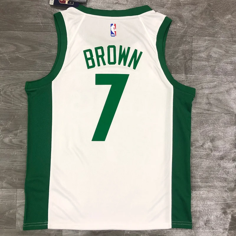 2021 Season NBA Boston Celtics Basketball Jersey city version #7 BROWN