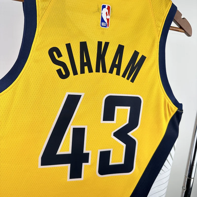 2023 Indiana Pacers Basketball Jersey trapeze limited #43 SIAKAM