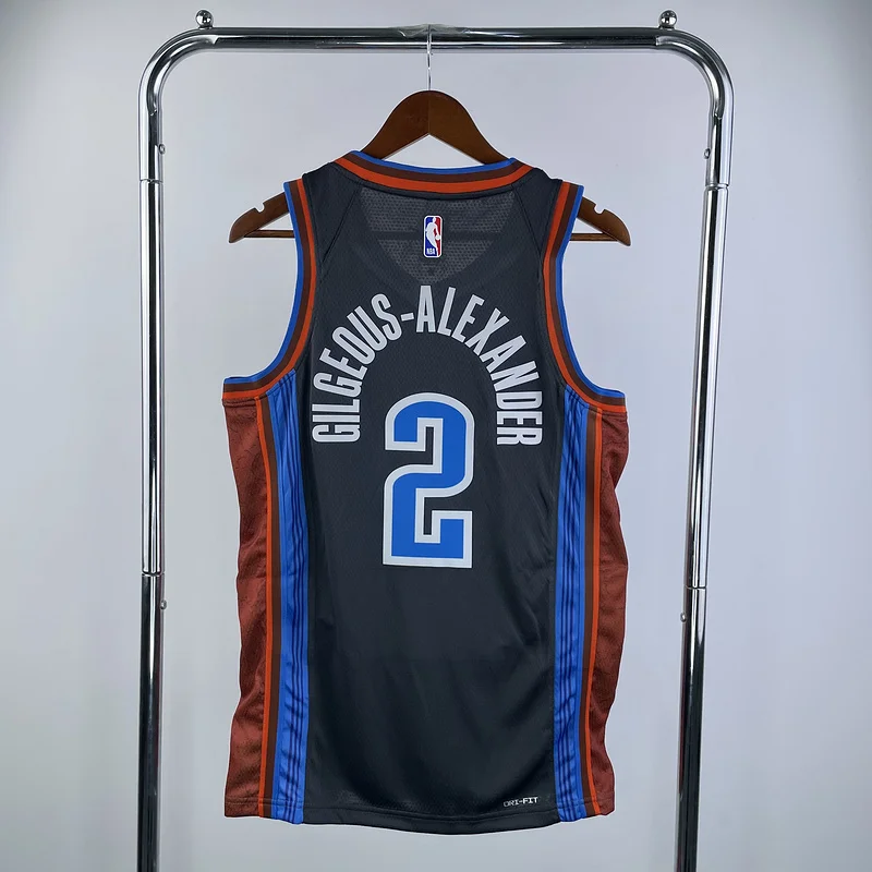 2023 NBA Oklahoma City Thunder Basketball Jersey city version #2 GILGEOUS ALEXANDER