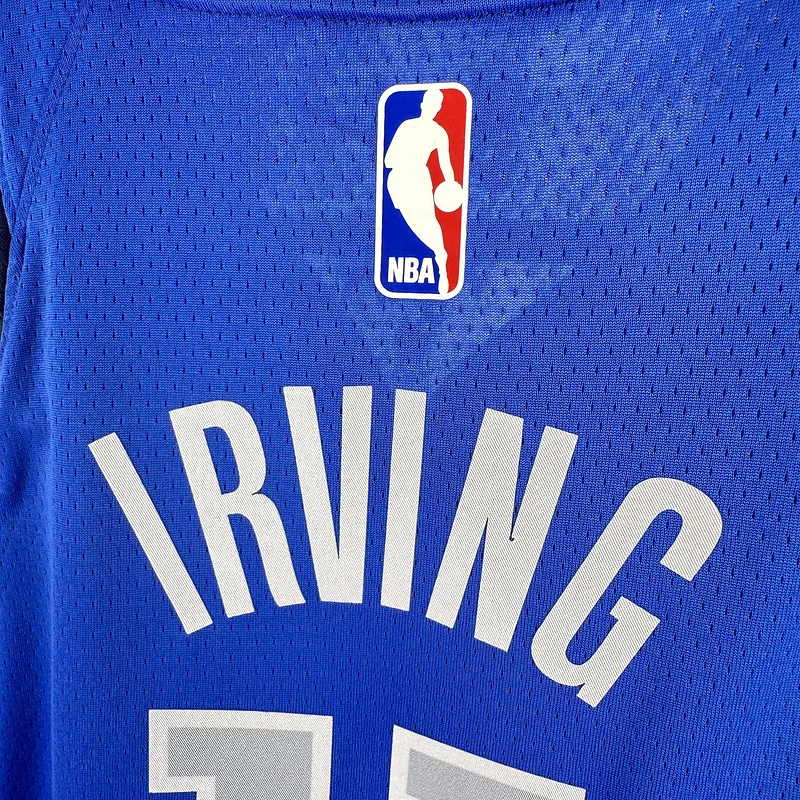 Youth kids Basketball Jersey Dallas Mavericks Blue #11 IRVING