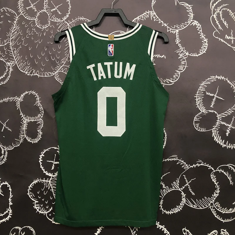 AU Player version NBA Boston Celtics Basketball Jersey Green #0 TATUM