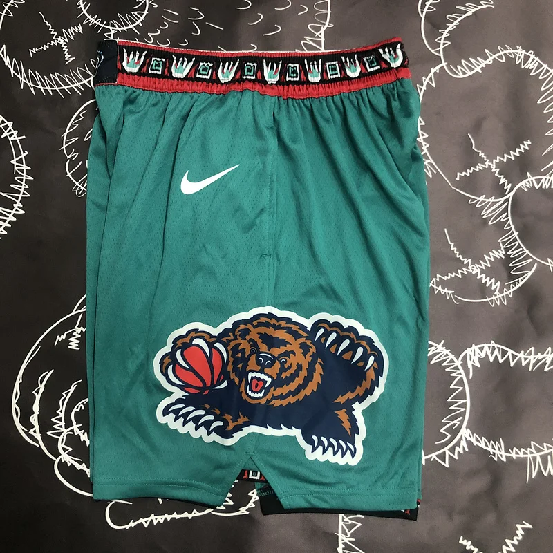 NBA Memphis Grizzlies Basketball Green Shorts