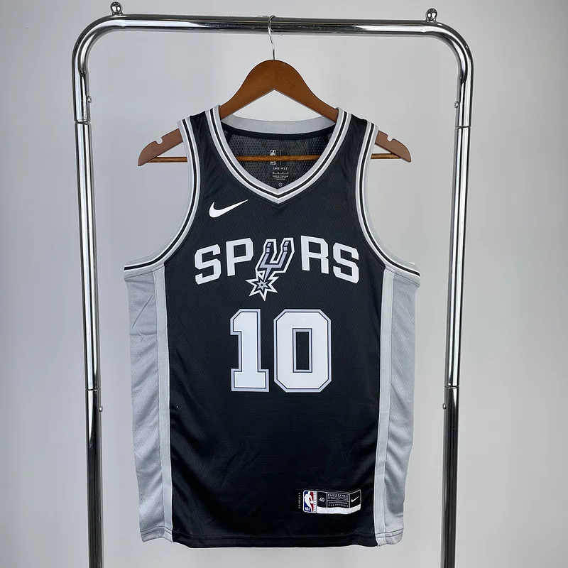 2023 San Antonio Spurs Basketball Jersey Black #10 SOCHAN