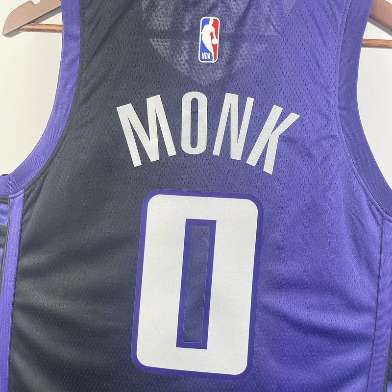 2024 Sacramento Kings Basketball Jersey trapeze limited #0 MONK