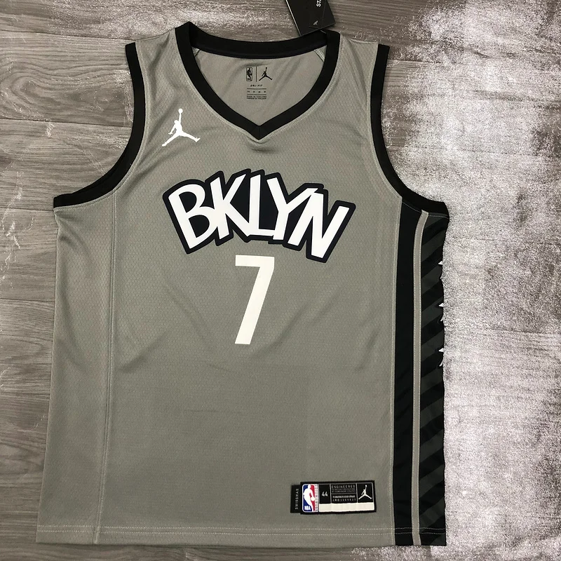 2021 Season Brooklyn Nets Basketball jersey JORDAN Theme gray #7 DURANT