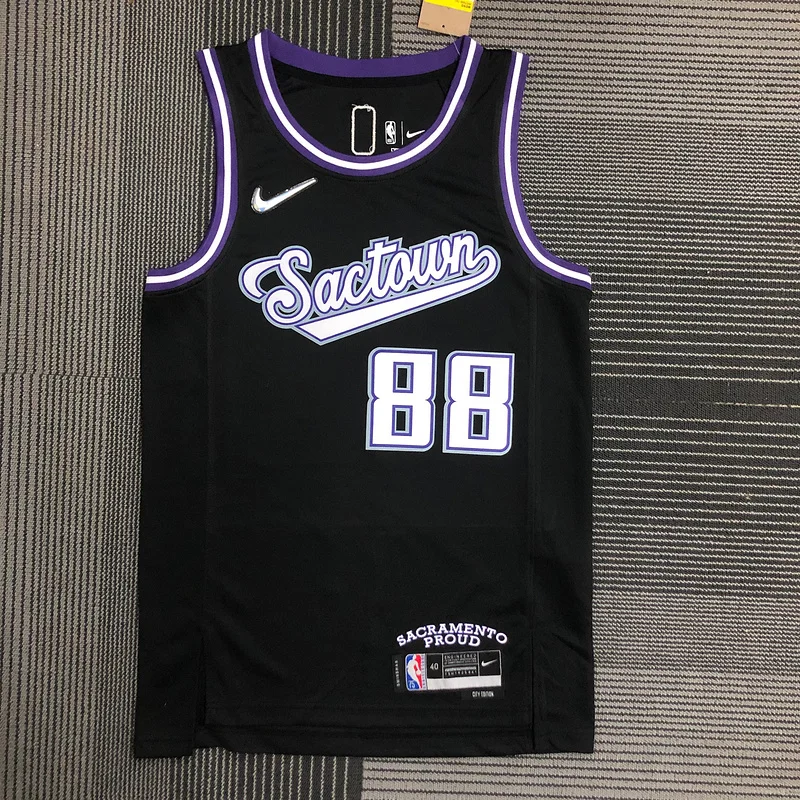 2022 Sacramento Kings Basketball Jersey city version #88 QUETA