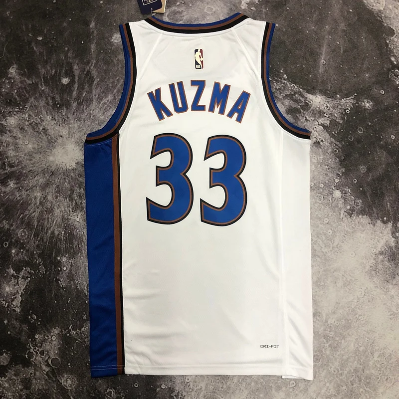 2023 Washington Wizards Basketball Jersey Retro #33 KUZMA