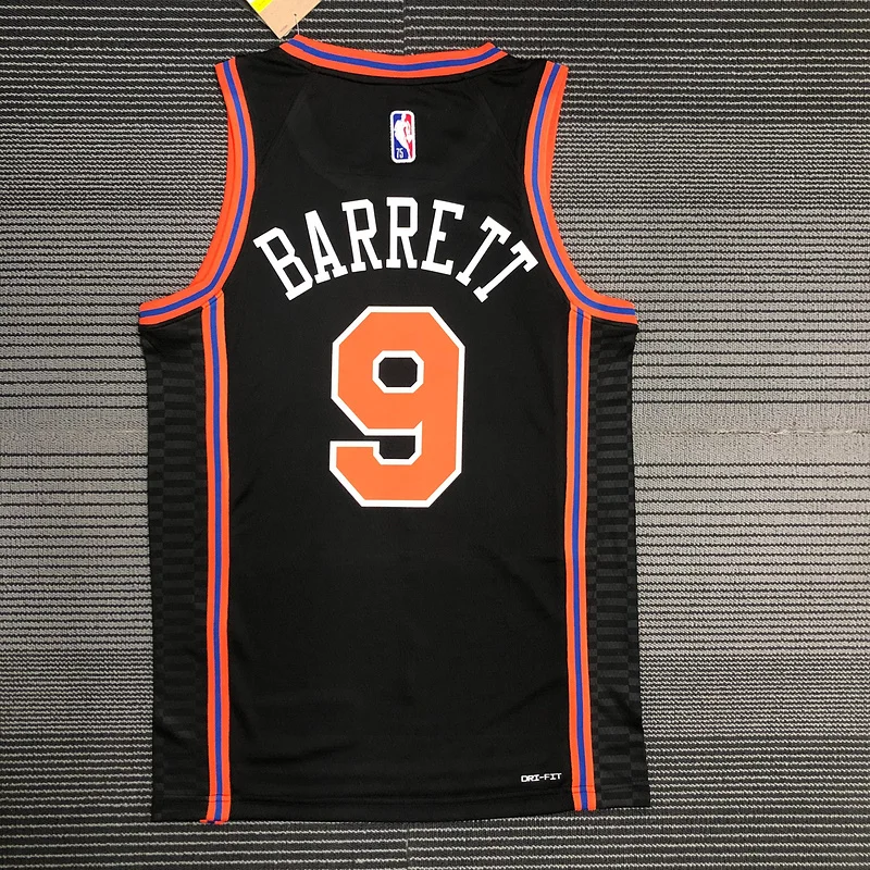 2022 New York Knicks Basketball Jersey city version #9 BARRETT