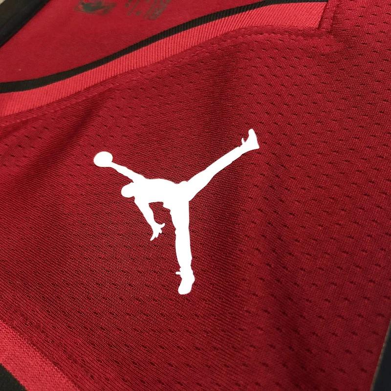 2021 Season NBA Miami Heat basketball jersey Jordan V-neck maroon red #13 ADEBAYO