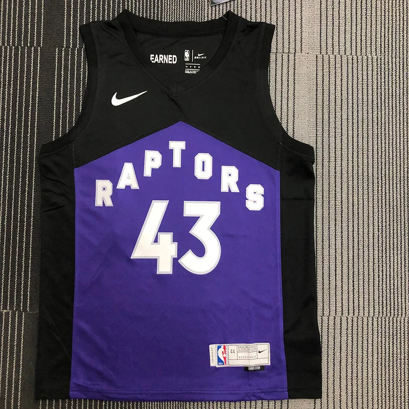 2021 NBA Toronto Raptors Basketball Jersey bonus edition #43 SIAKAM