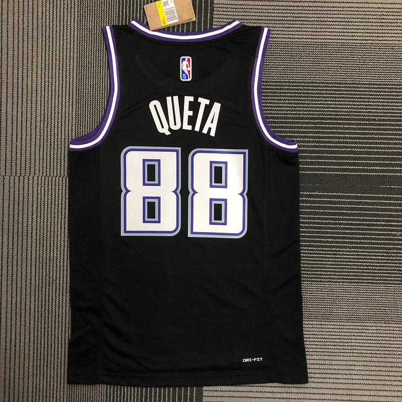 2022 Sacramento Kings Basketball Jersey city version #88 QUETA