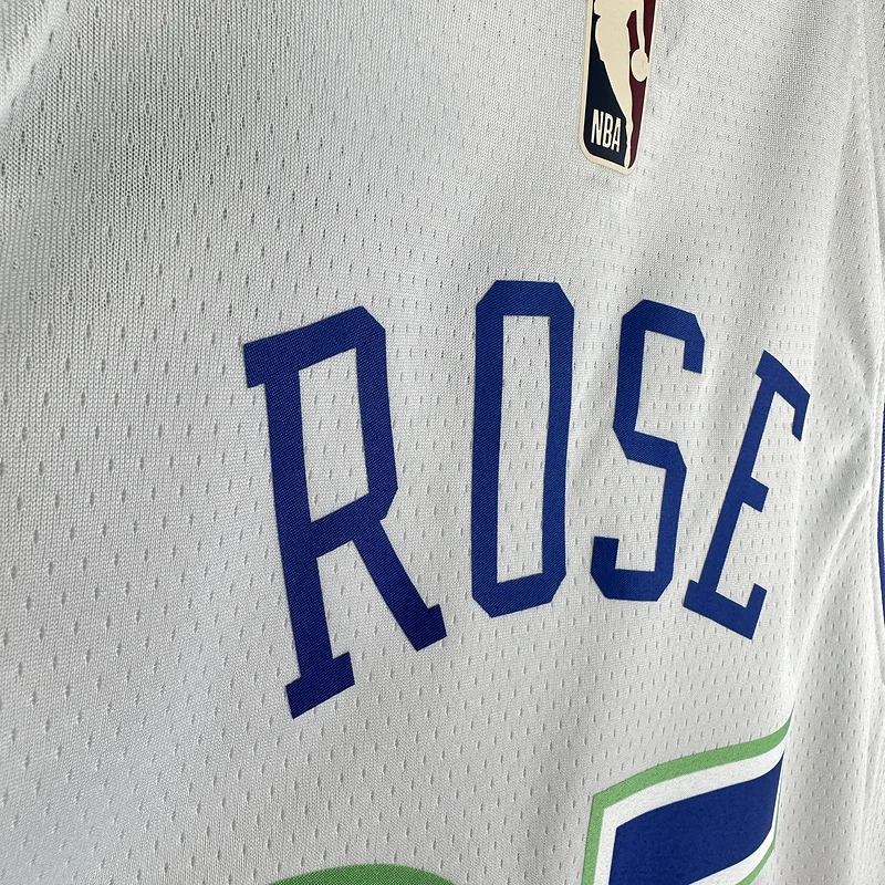 2024 Minnesota Timberwolves Basketball Jersey Retro #25 ROSE