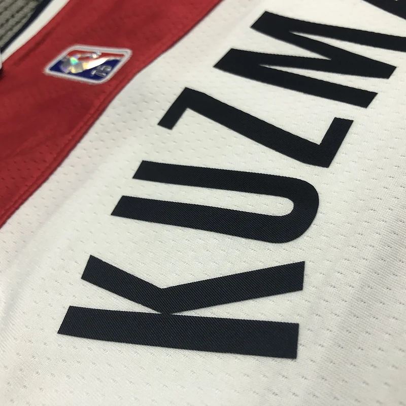 75th anniversary Washington Wizards Basketball Jersey White #33 KUZMA