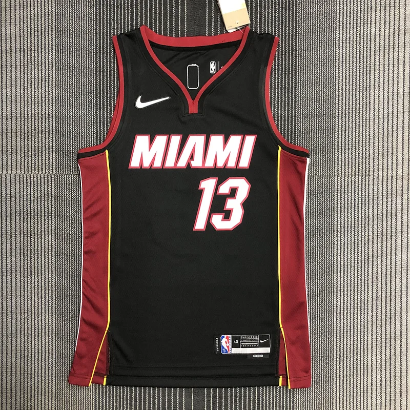 75th anniversary NBA Miami Heat basketball jersey Black #13 ADEBAYO