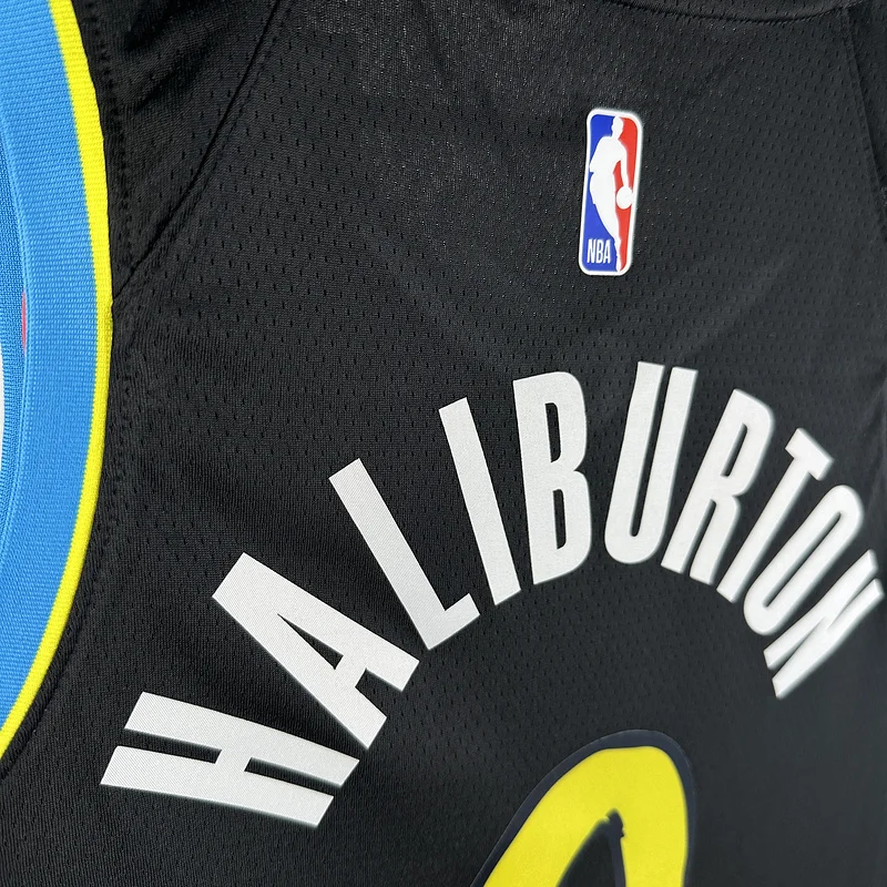 2024 Indiana Pacers Basketball Jersey city version #0 HALIBURTON