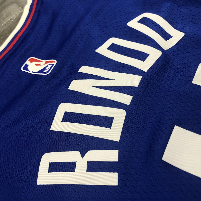 2020 Season NBA Los Angeles Clippers Basketball jersey   Blue   limited  #4   RONDO