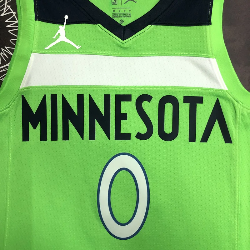 Minnesota Timberwolves Basketball Jersey trapeze #0 RUSSELL