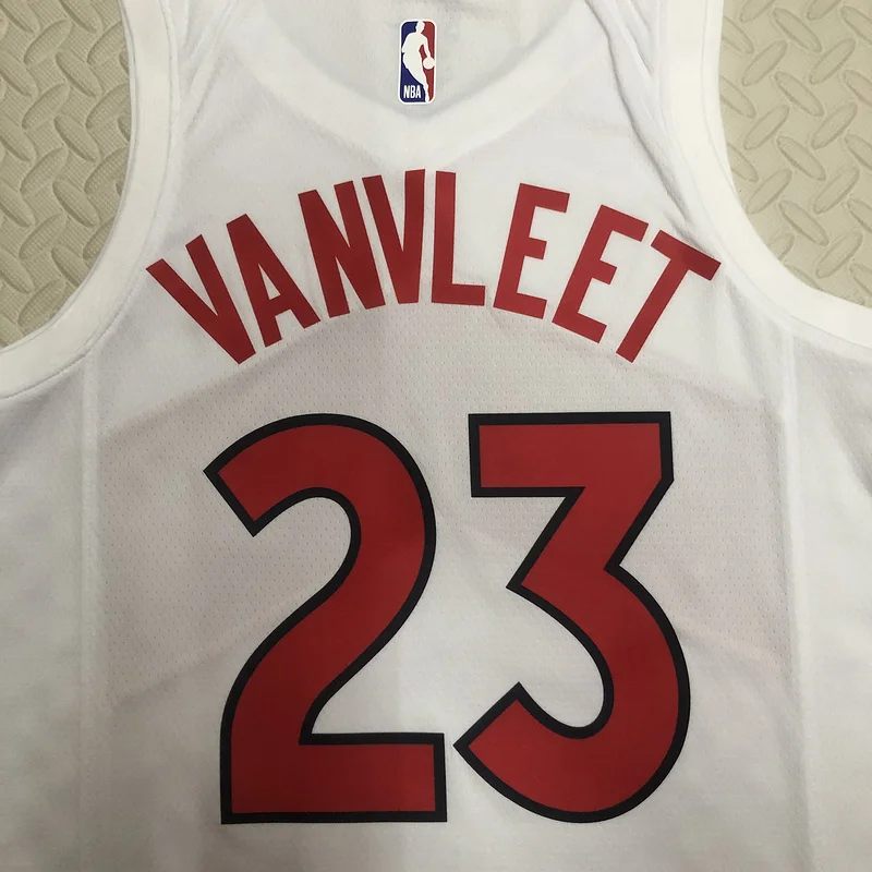 2023 NBA Toronto Raptors Basketball Jersey Home White #23 VAMVLEET