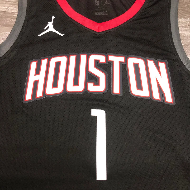 2021 Houston Rockets Basketball Jersey Jordan Style limited city version Black #1 McGRADY