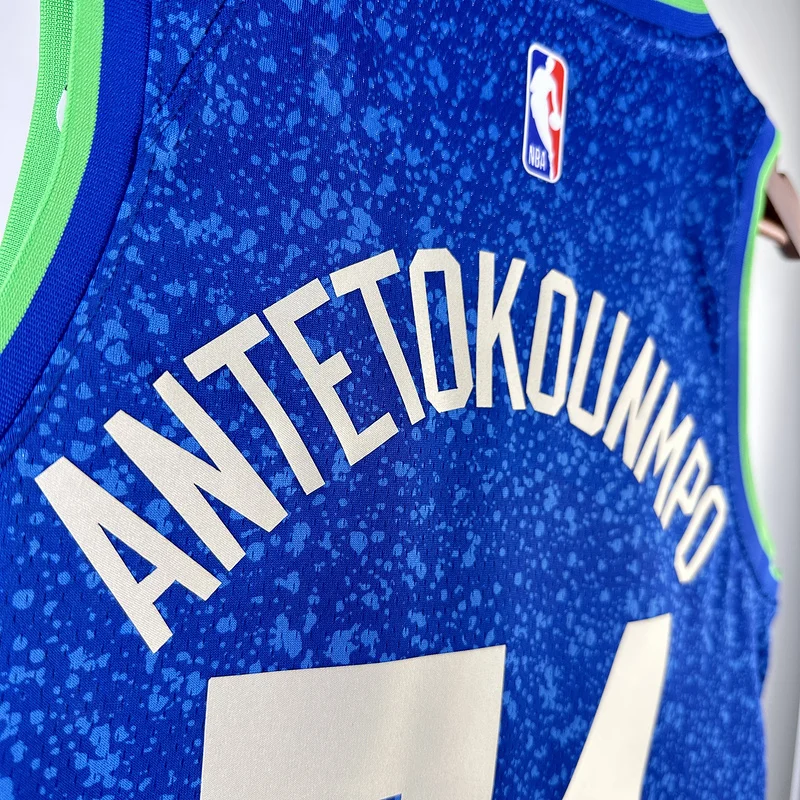 2024 Season NBA Milwaukee Bucks Basketball jersey city version #34 Antetokounmpo