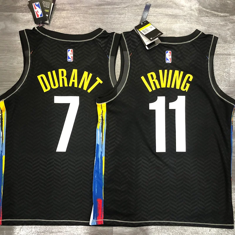 2021 Season Brooklyn Nets Basketball jersey city version Graffiti model #7 DURANT