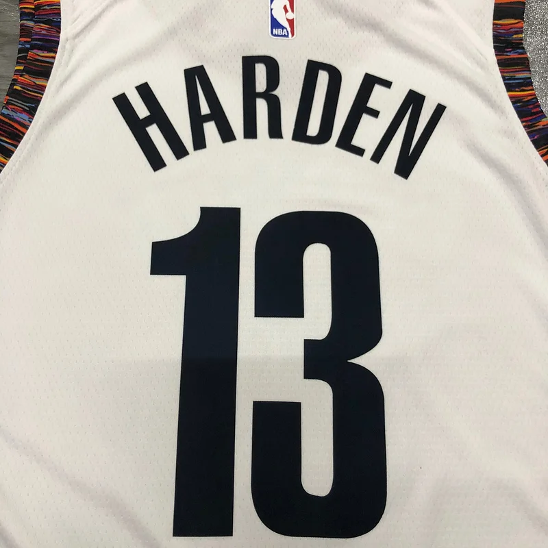 2020 Season Brooklyn Nets Basketball jersey city version Camouflage White #13 HARDEN