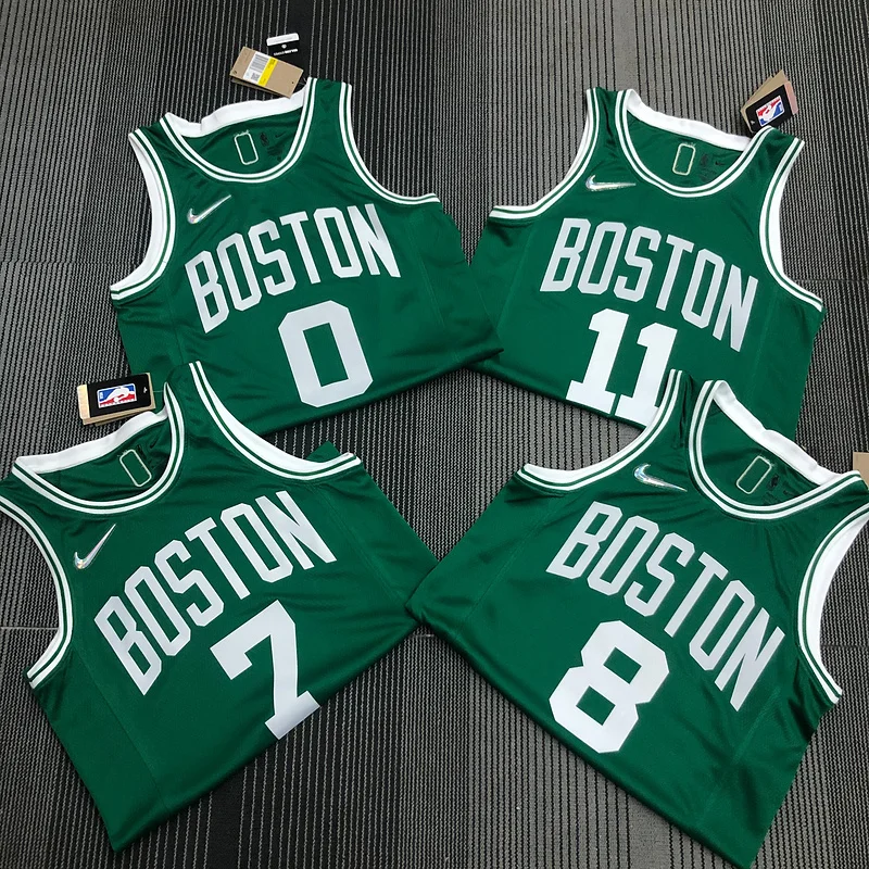 75th anniversary NBA Boston Celtics Basketball Jersey Green #11 IRVING