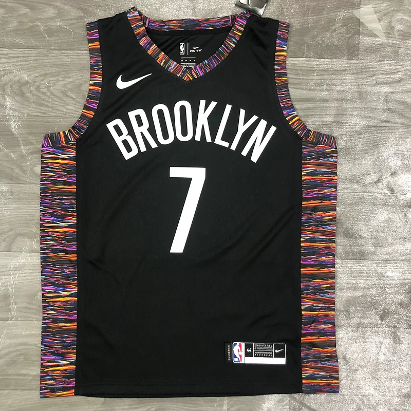 2020 Season Brooklyn Nets Basketball jersey city version Camouflage Black #7 DURANT