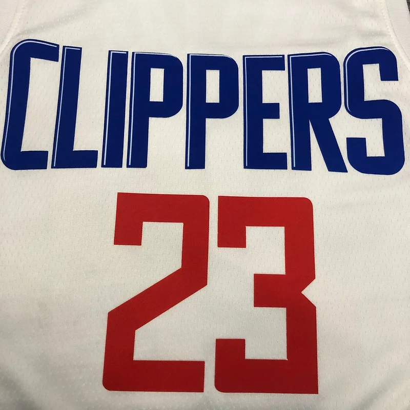 2020 Season NBA Los Angeles Clippers Basketball jersey  limited  White #23   WILLIAMS