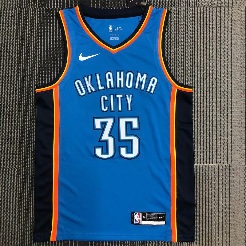 NBA Oklahoma City Thunder Basketball Jersey Blue #35 DURANT