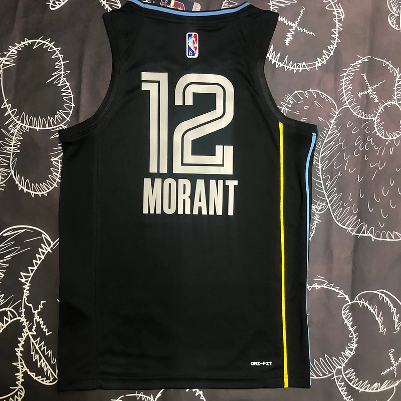 NBA Memphis Grizzlies Basketball JerseyHonor version #12 MORANT